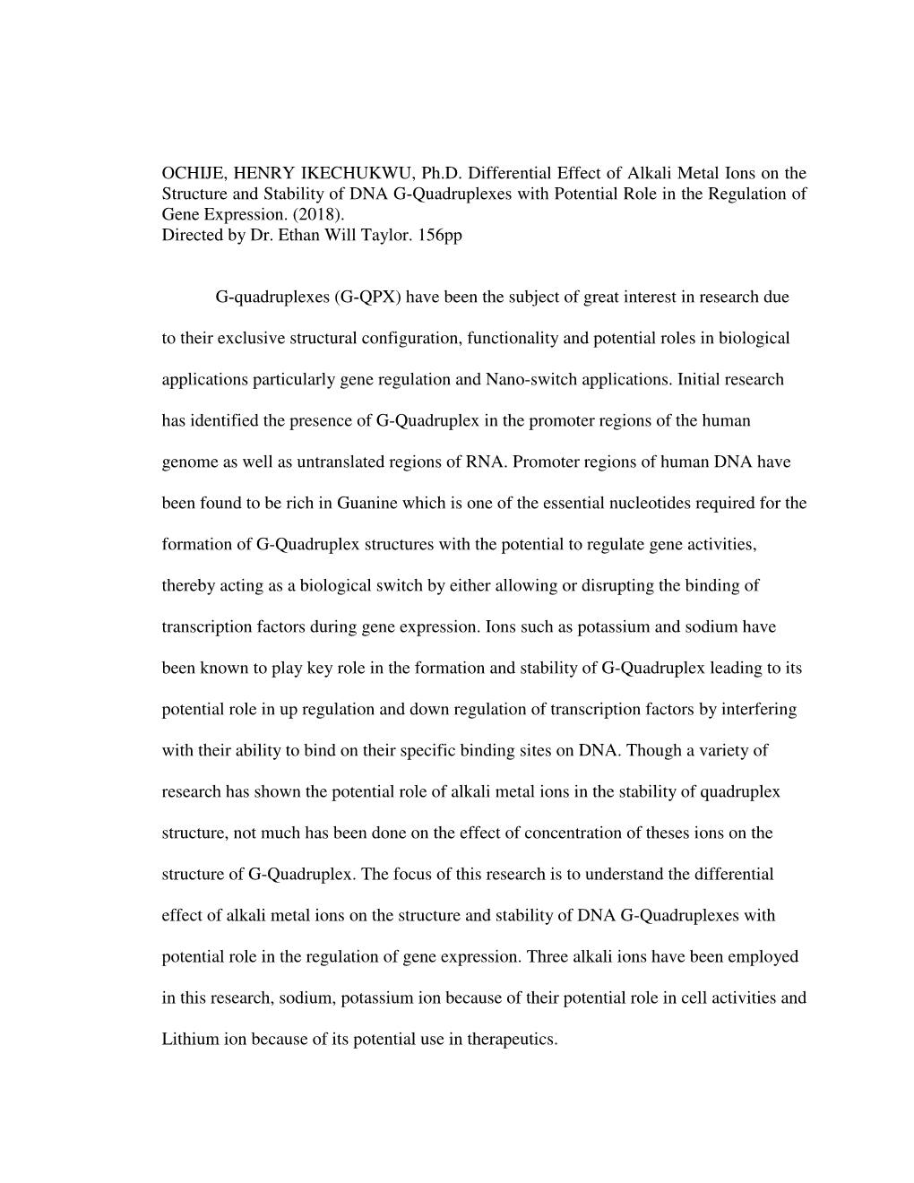 Differential Effect of Alkali Metal Ions on the Structure and Stability of DNA G-Quadruplexes with Potential Role in the Regulation of Gene Expression