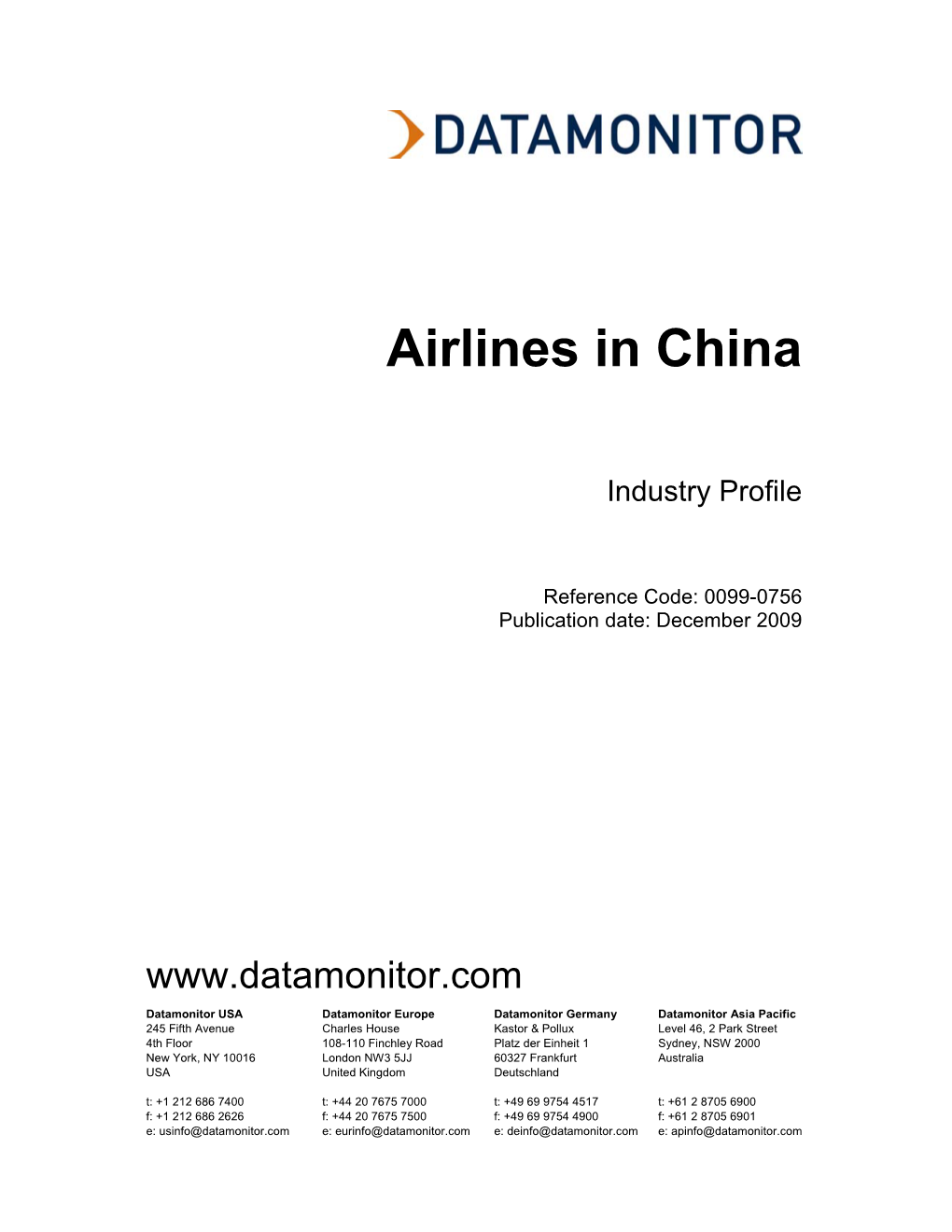 Airlines in China