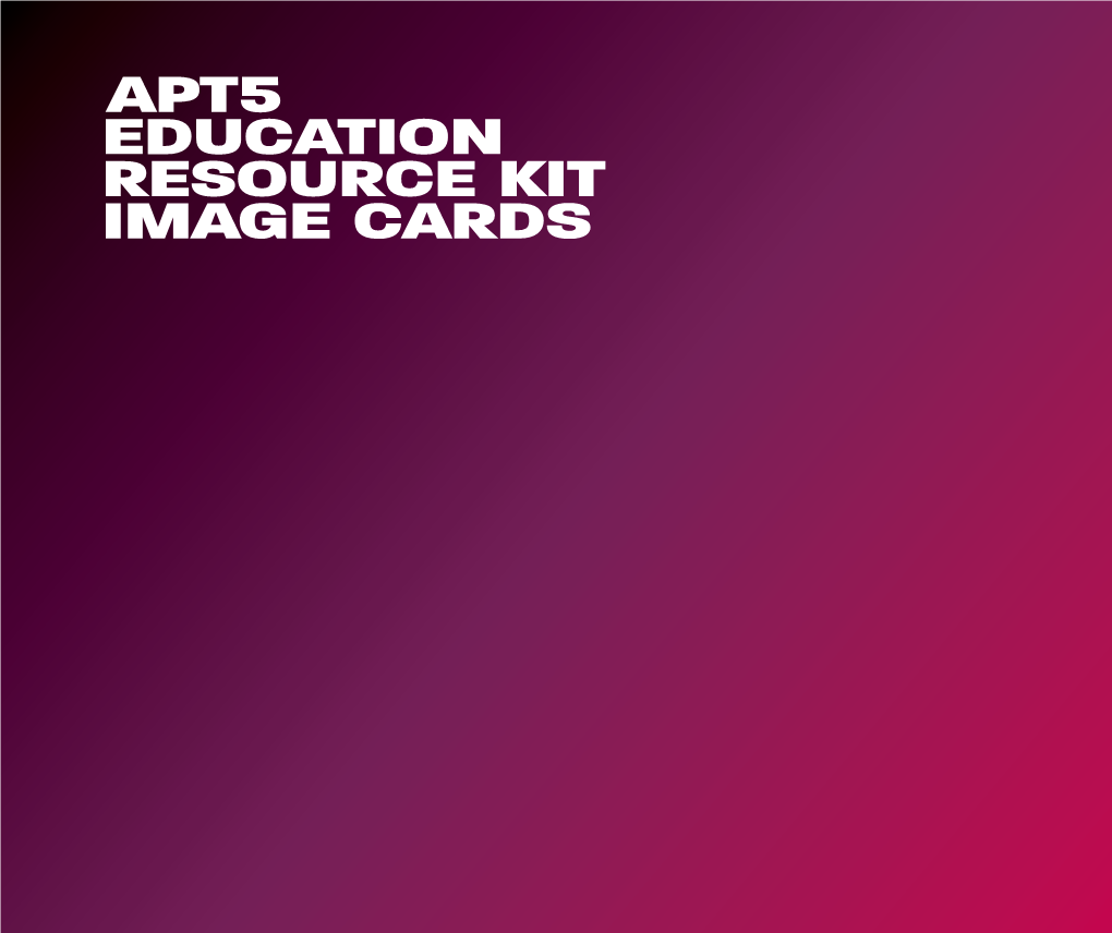 Apt5 Education Resource Kit Image Cards
