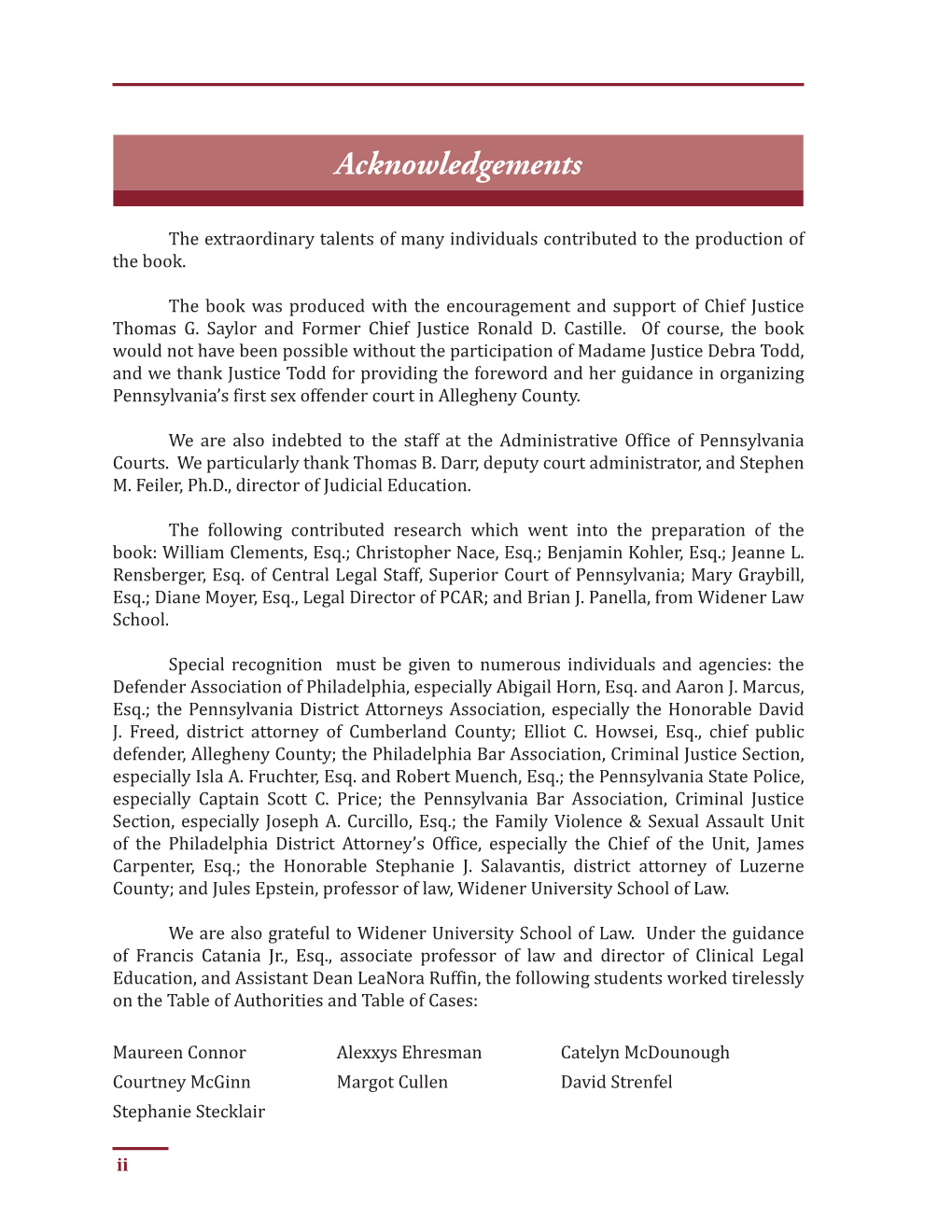 Acknowledgements