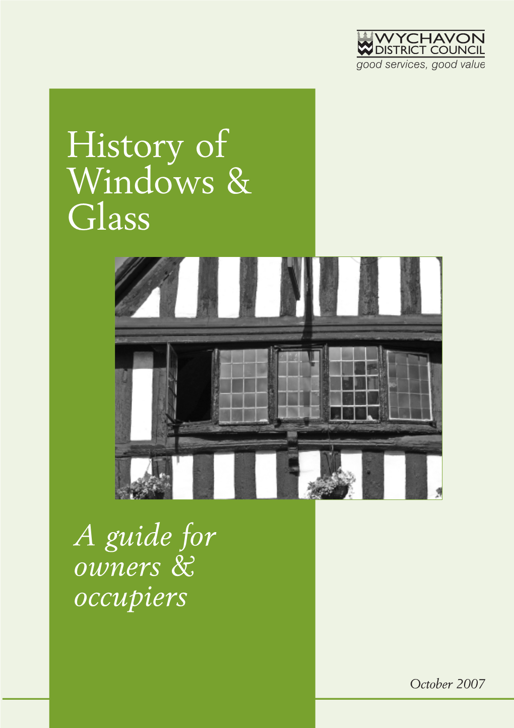 History of Windows & Glass