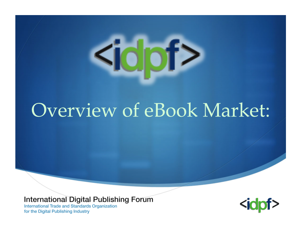 Overview of Ebook Market