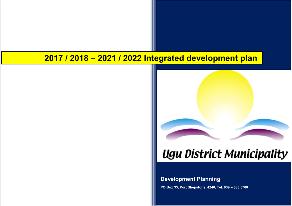 2017 / 2018 – 2021 / 2022 Integrated Development Plan