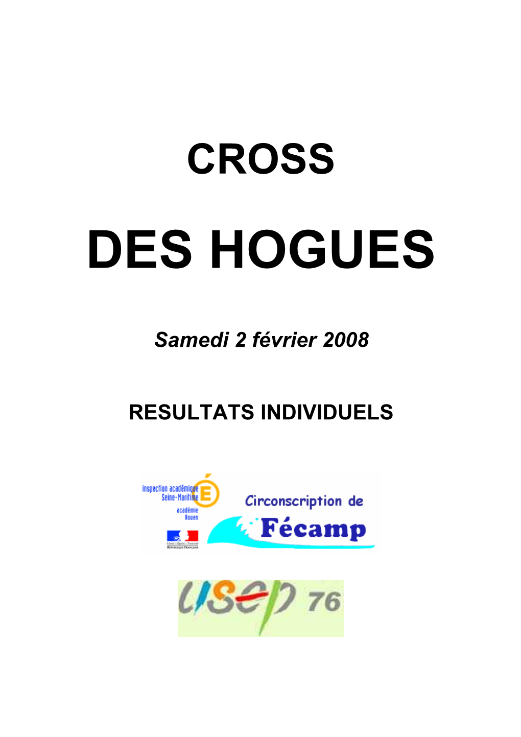 Cross Des Hogues Classements Individuels