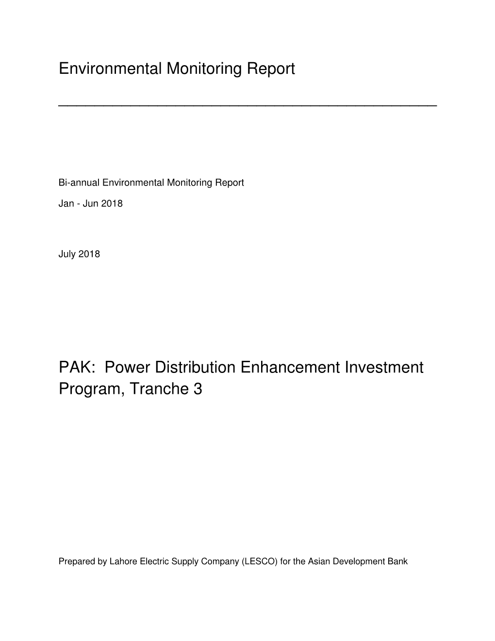 38456-034: Power Distribution Enhancement Investment Program