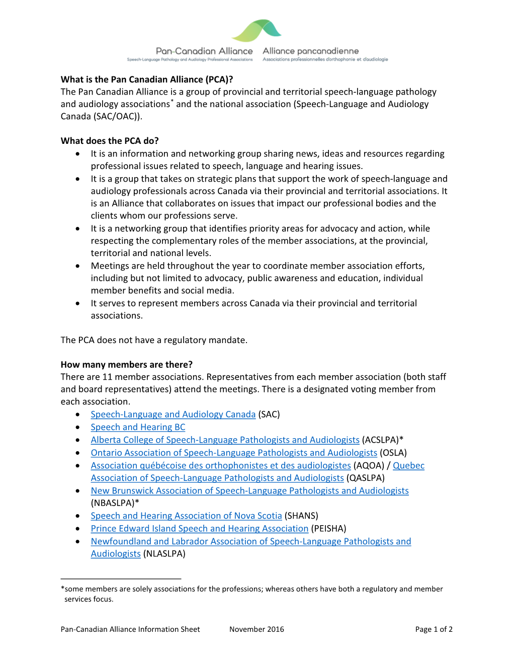 What Is the Pan Canadian Alliance