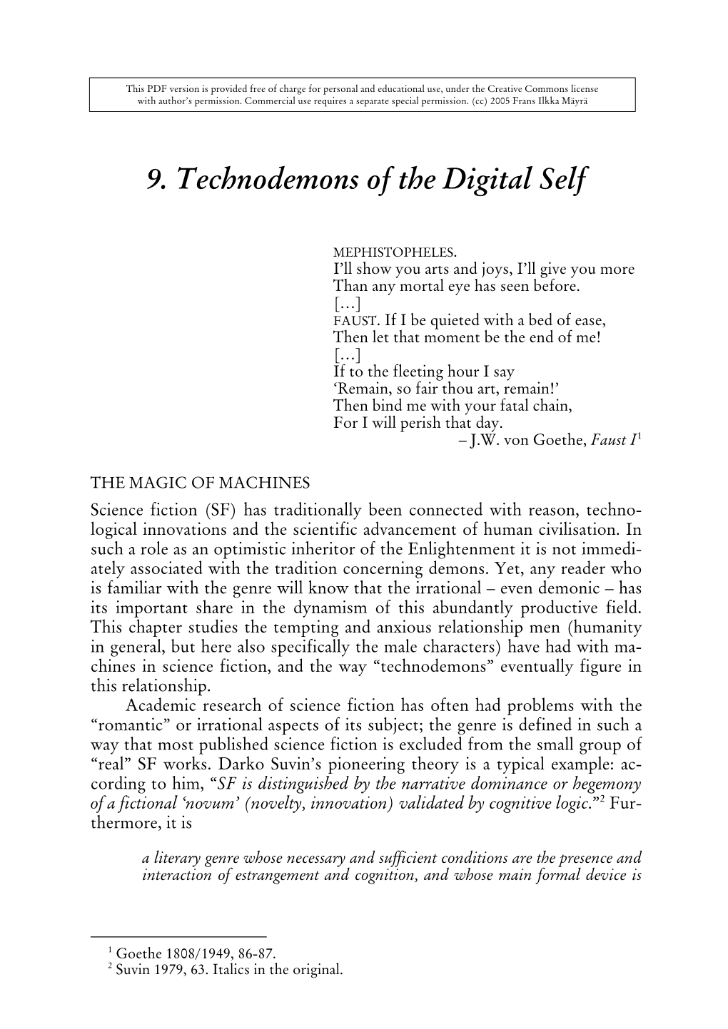 9. Technodemons of the Digital Self