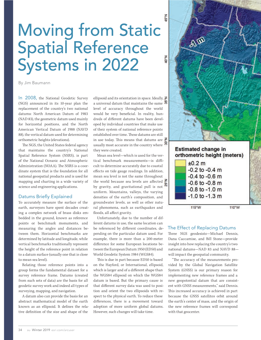 Moving from Static Spatial Reference Systems in 2022