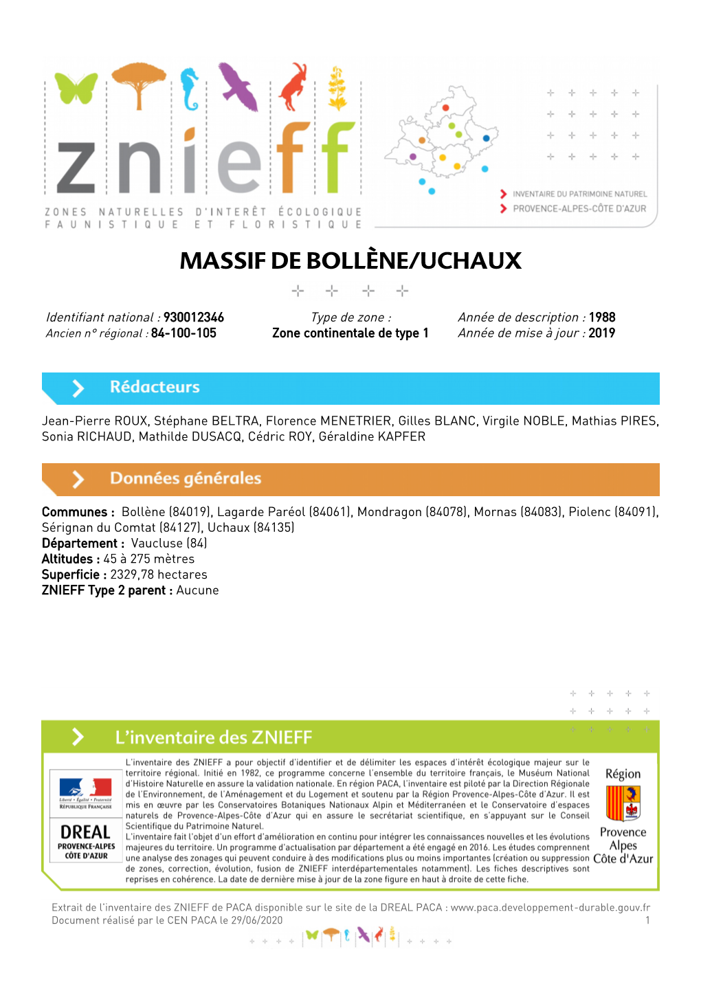 Massif De Bollène/Uchaux