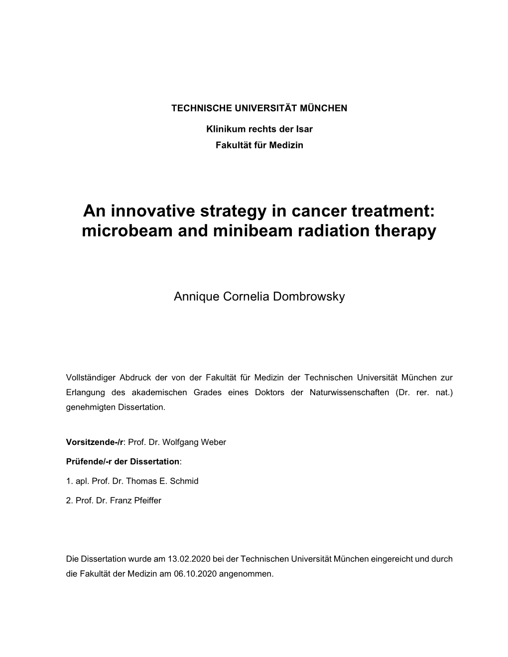 Microbeam and Minibeam Radiation Therapy