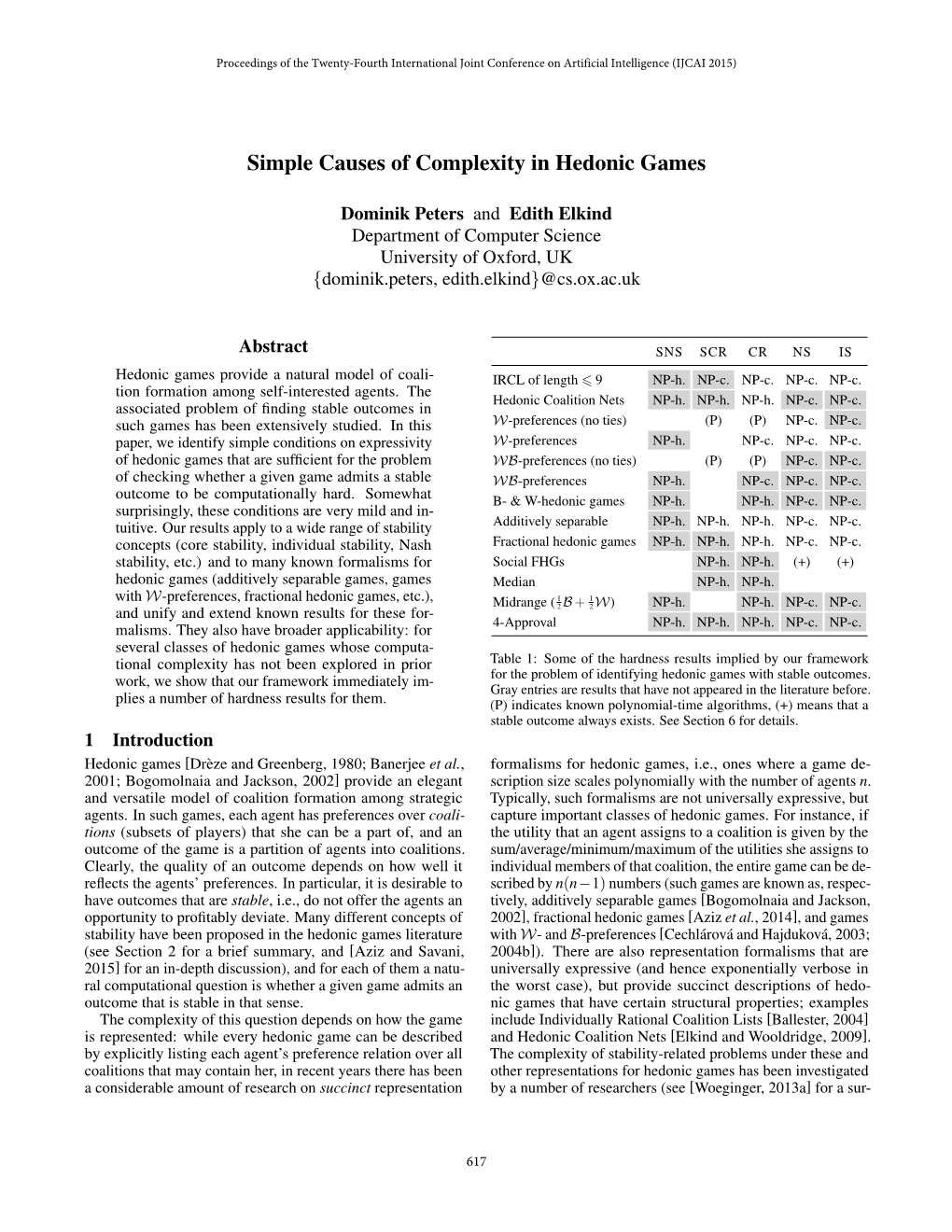 Simple Causes of Complexity in Hedonic Games
