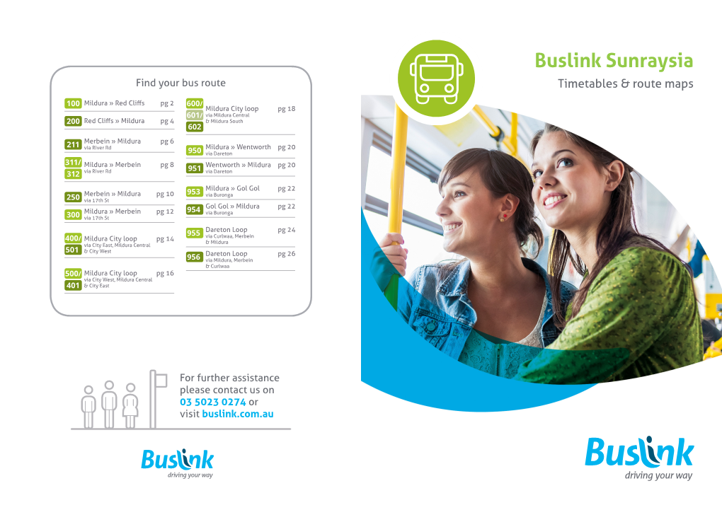 Buslink Sunraysia Find Your Bus Route Timetables & Route Maps