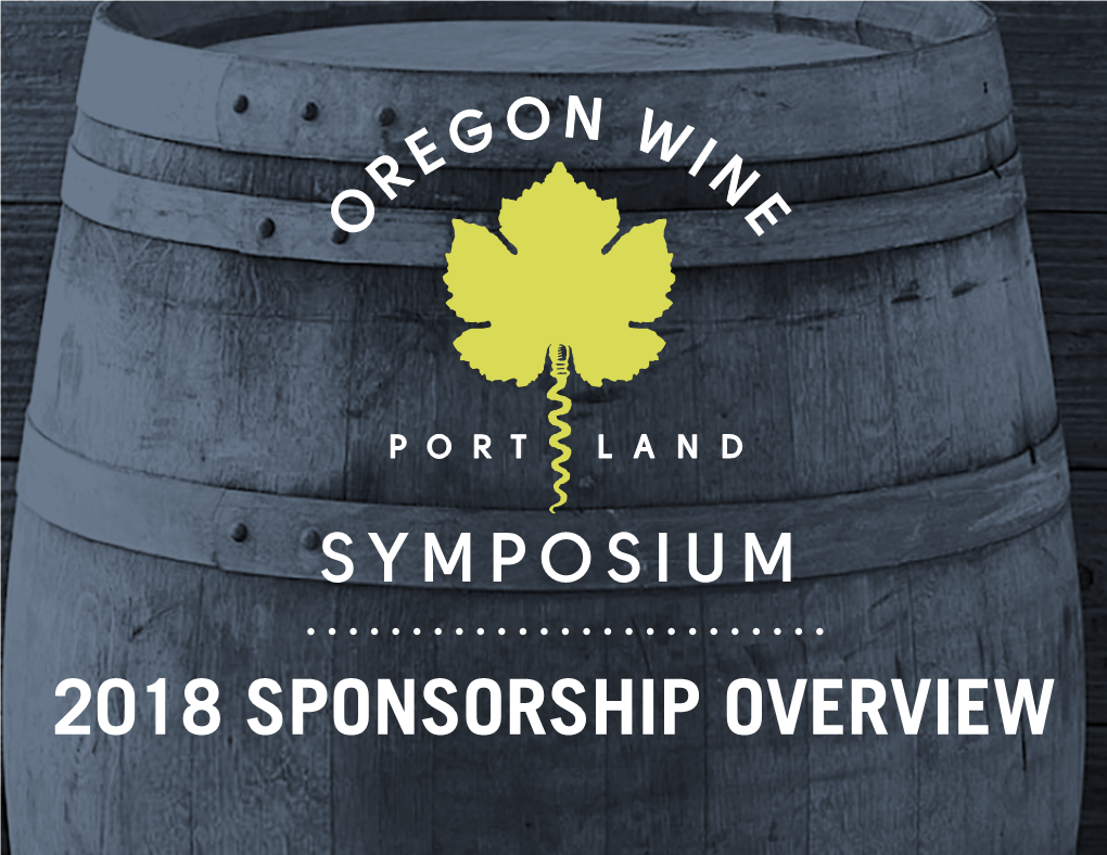 2018 Sponsorship Overview Board of Directors