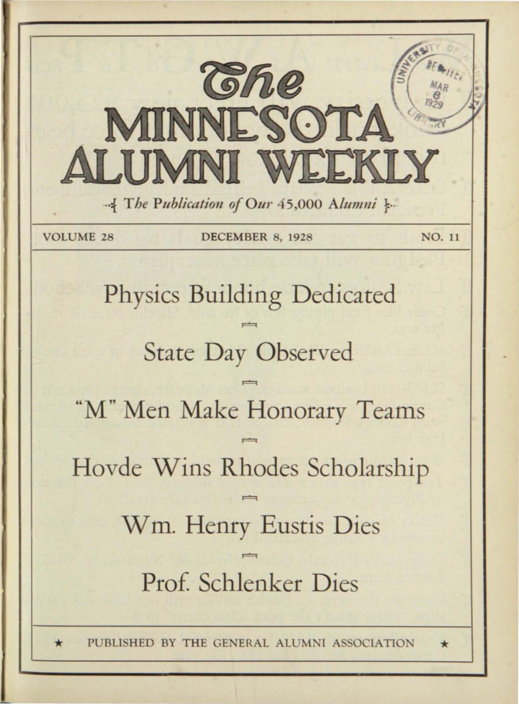 Physics Building Dedicated State