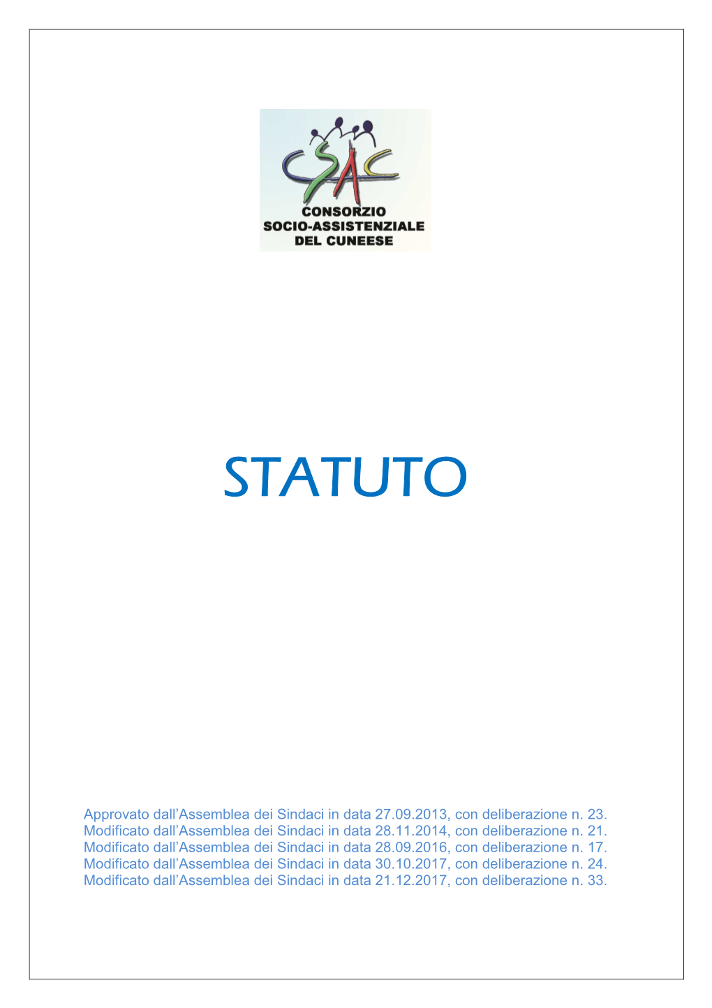 Statuto Consortile