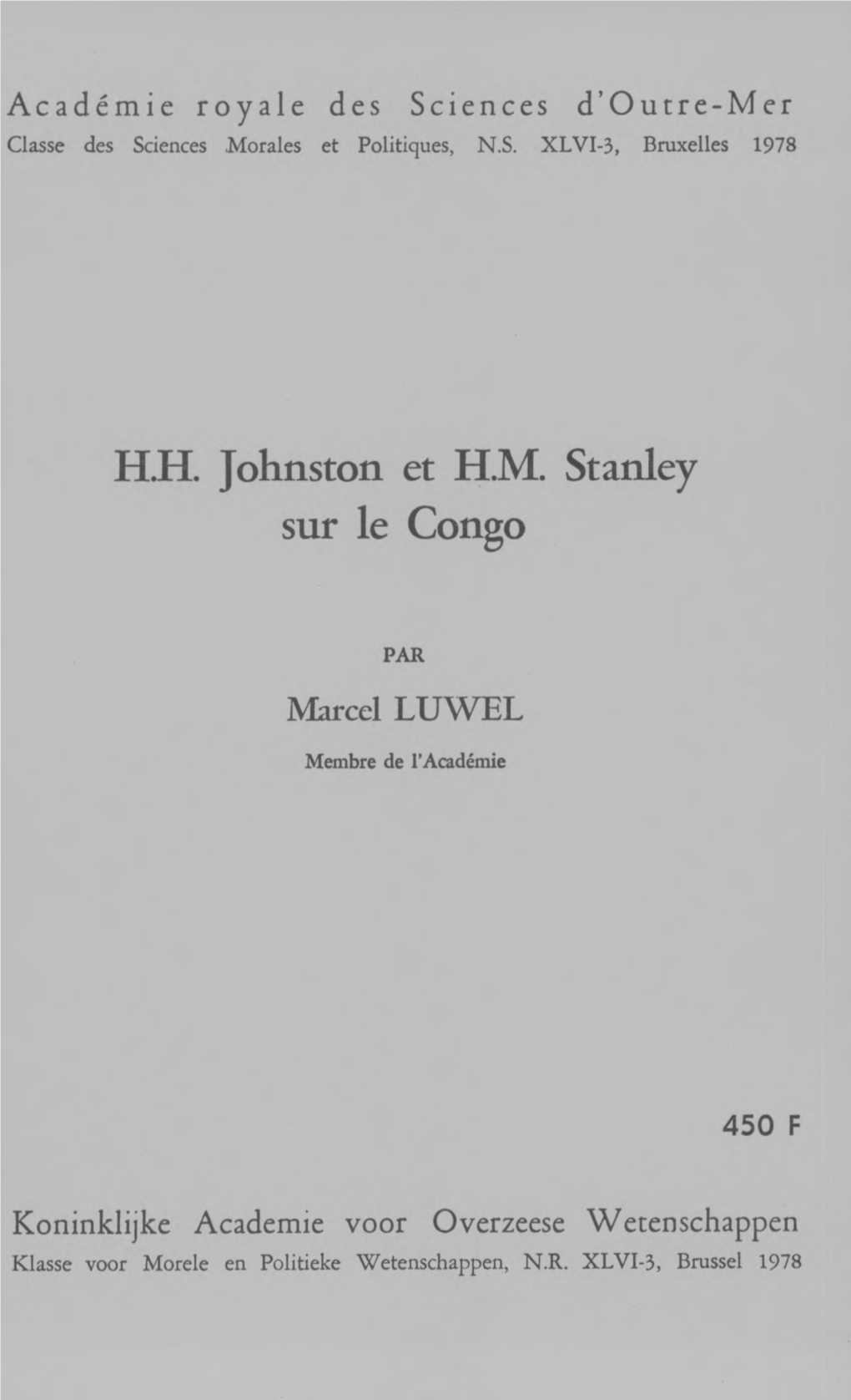 H.H. Johnston Et H.M. Stanley Sur Le Congo