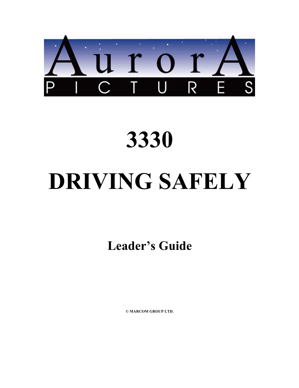 3330 Driving Safely