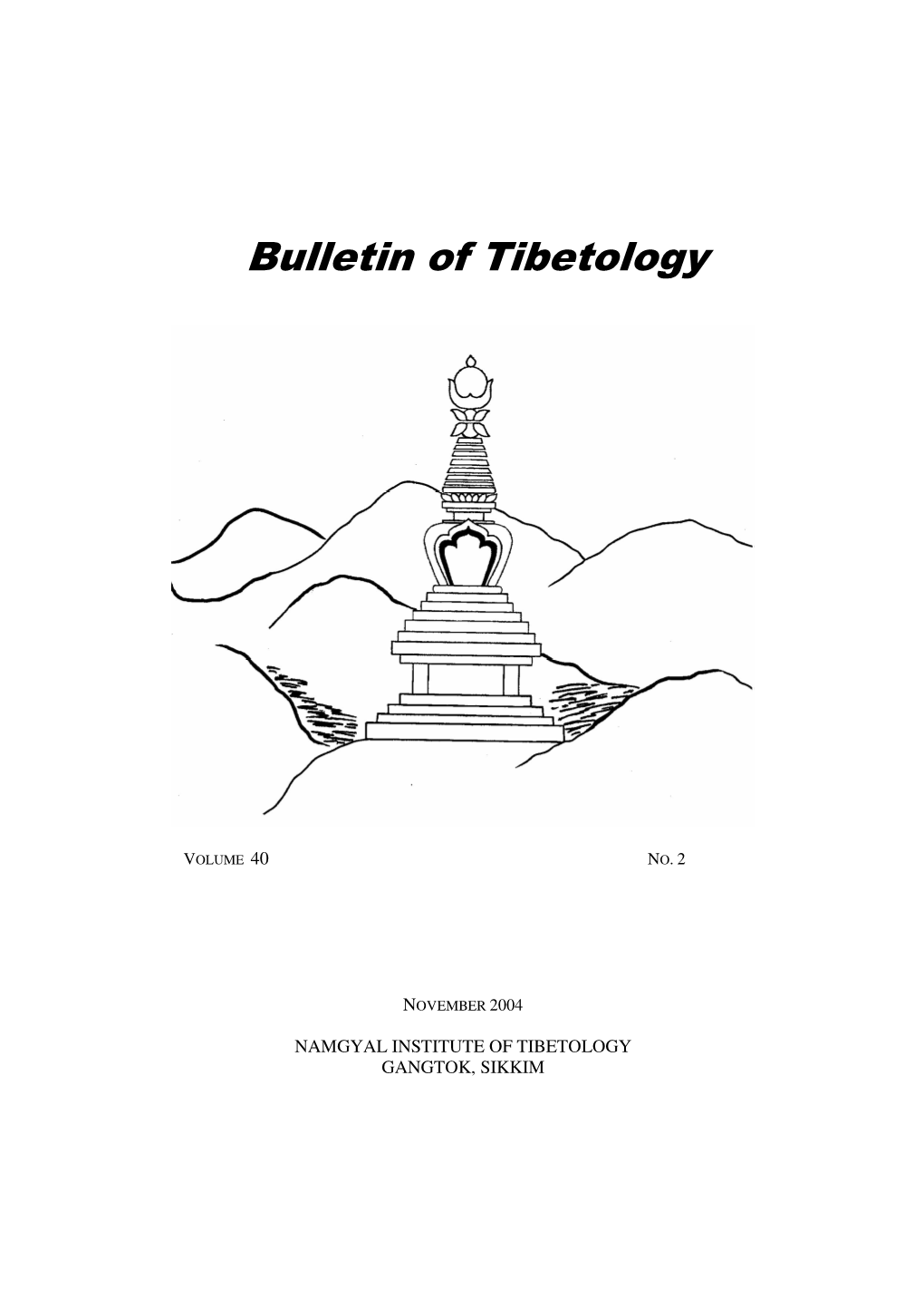 Bulletin of Tibetology