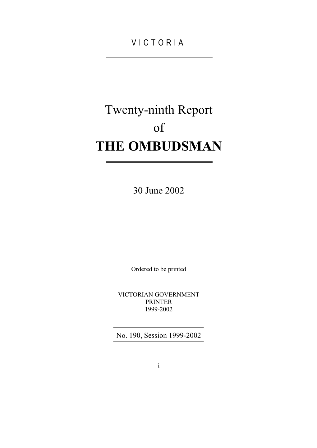 The Ombudsman