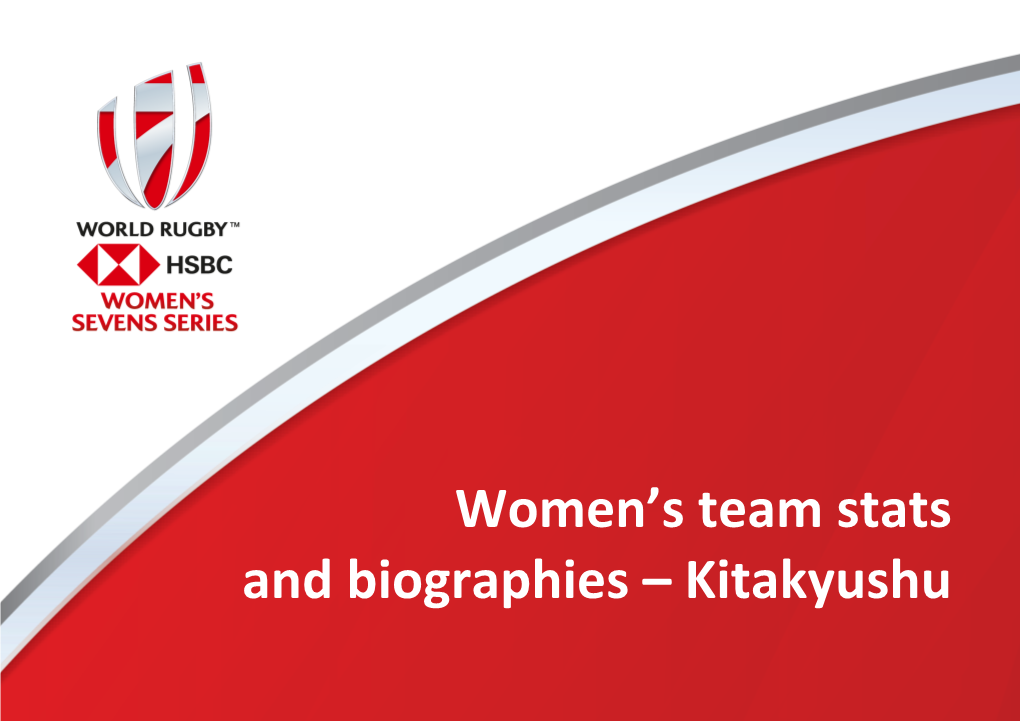 Women's Team Stats and Biographies – Kitakyushu