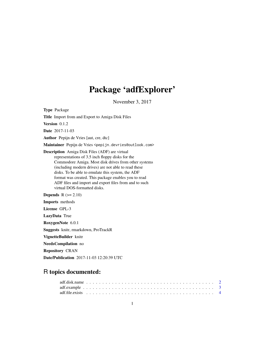 Package 'Adfexplorer'