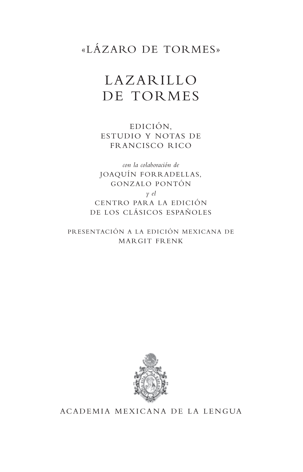 Lazarillo De Tormes