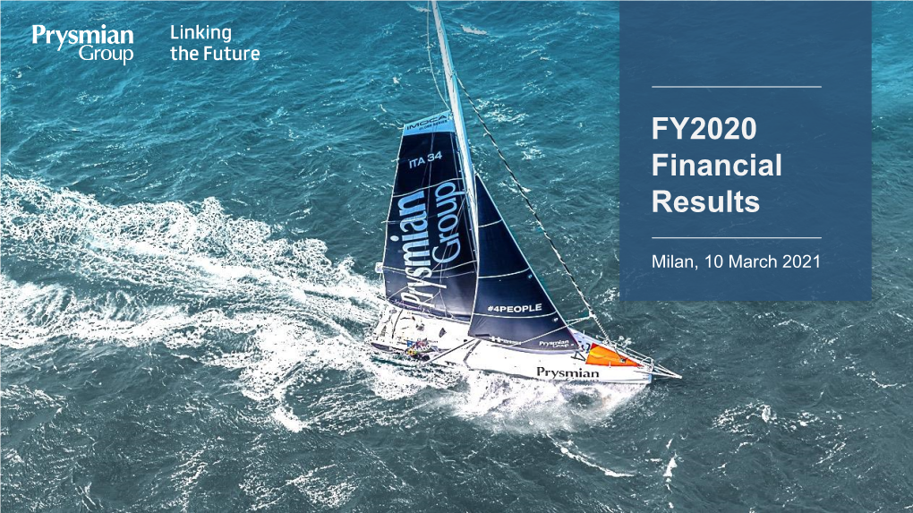 FY2020 Financial Results