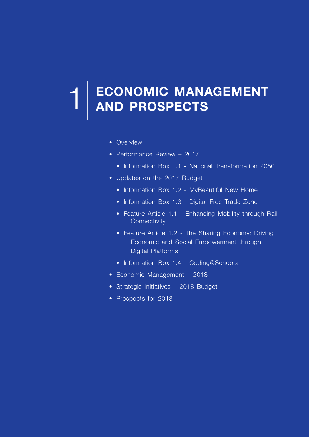 Economic Management and Prospects