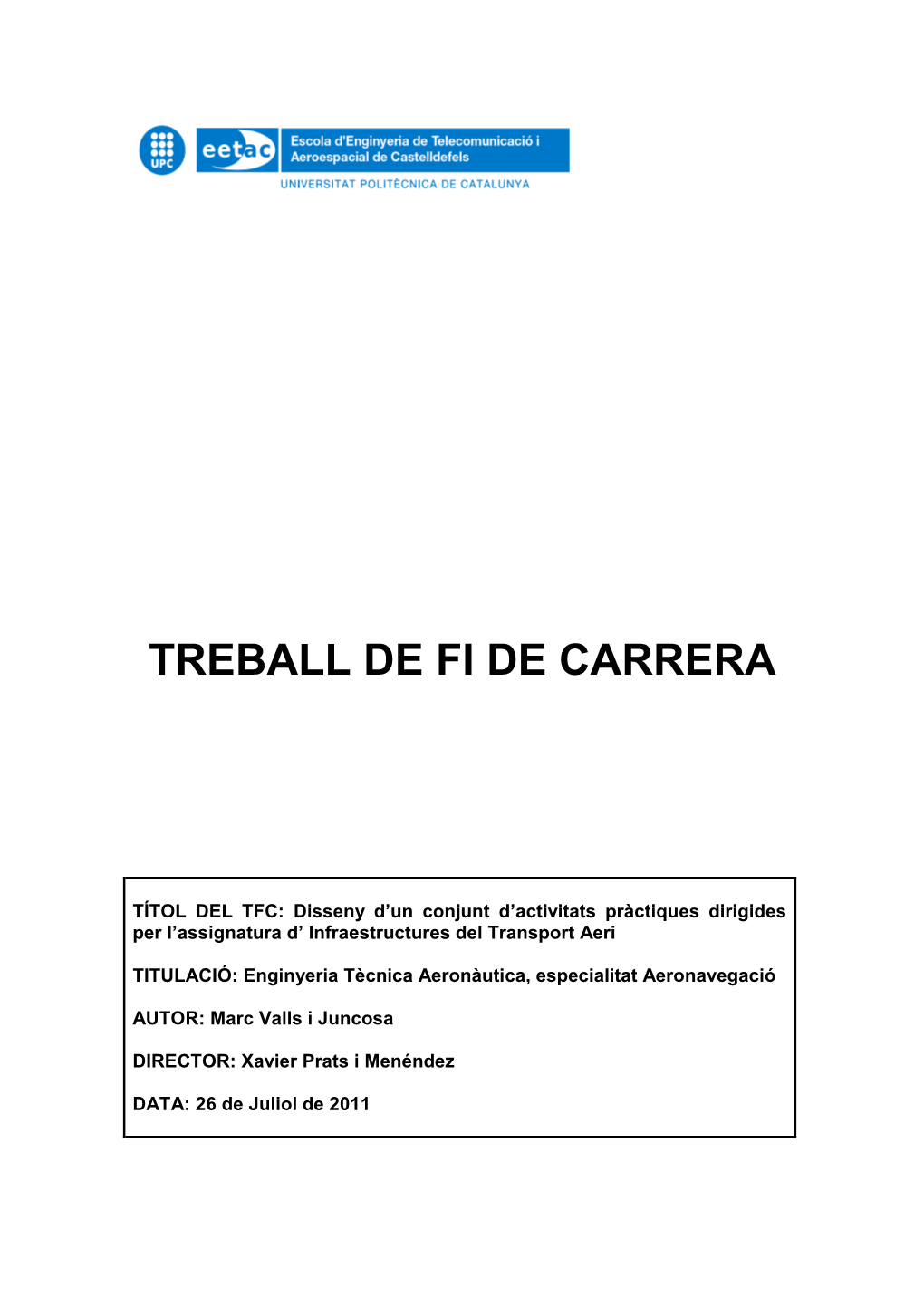 Treball De Fi De Carrera