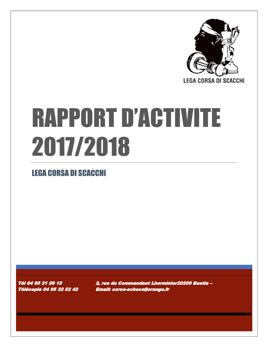 Rapport D'activite 2017/2018