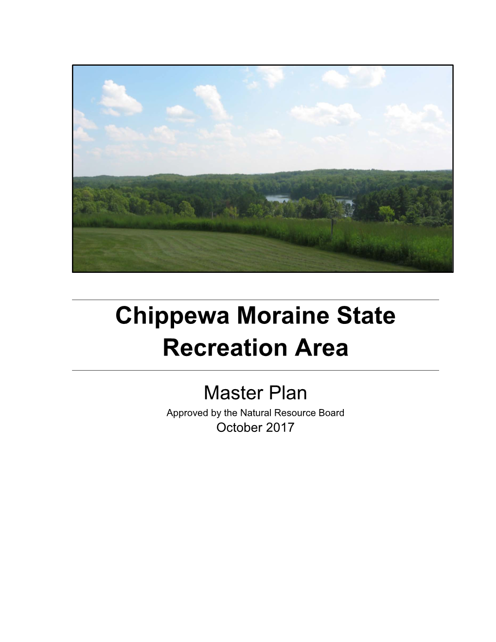 Chippewa Moraine State Recreation Area