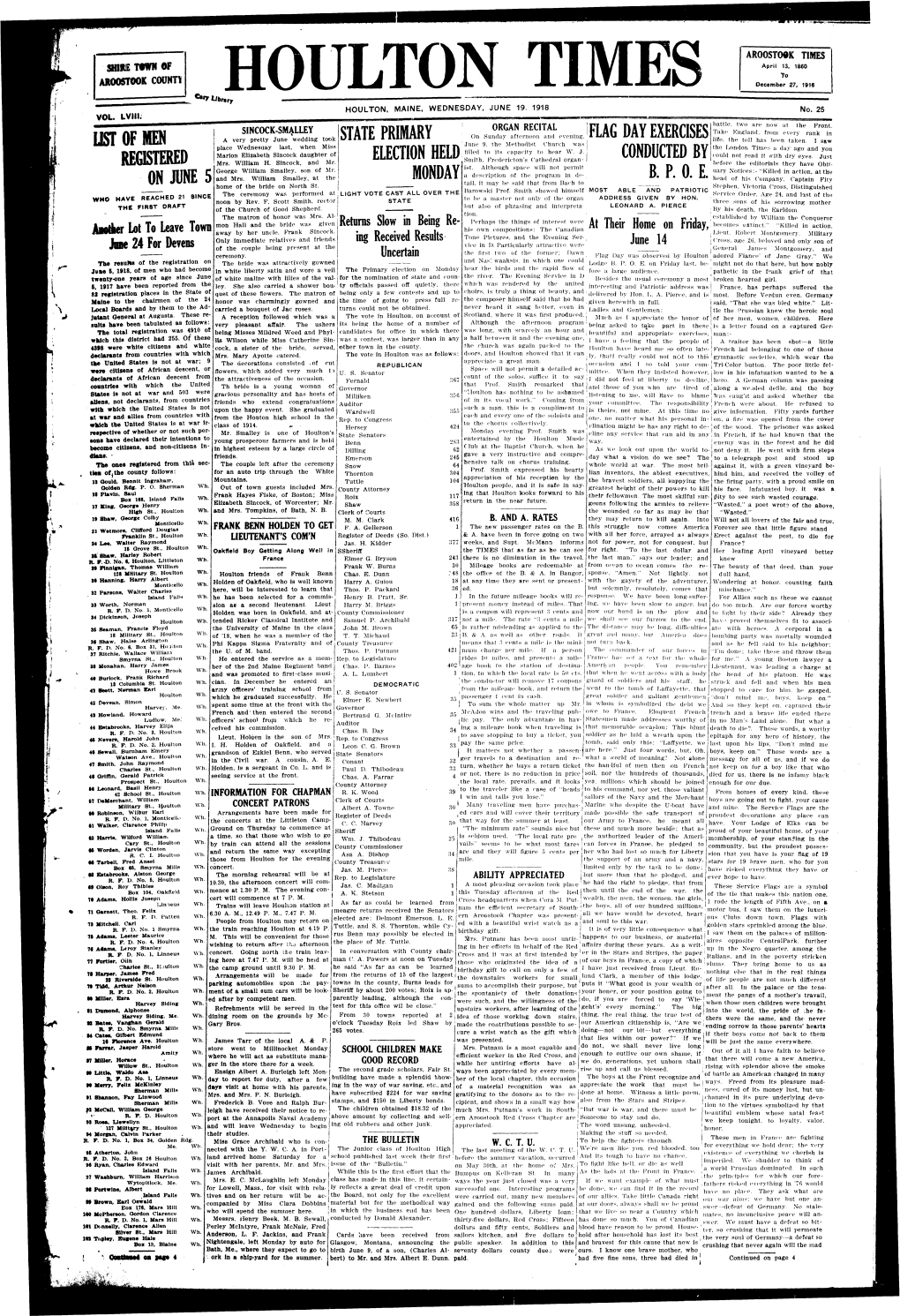 Houlton Times, June 19, 1918