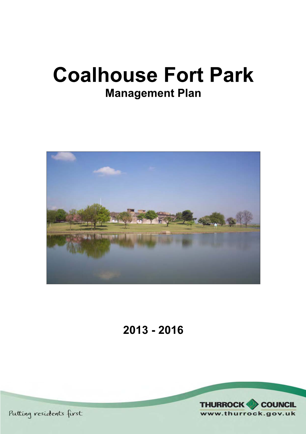 Coalhouse Fort Park Management Plan, 2013-2016