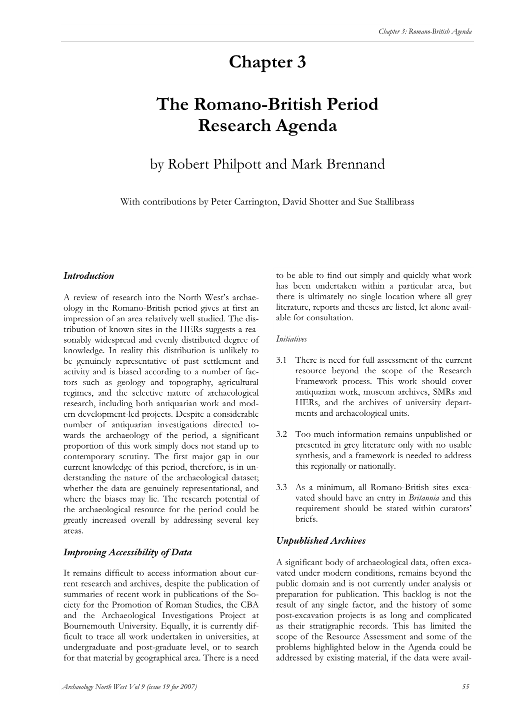 3. the Romano-British Period Research Agenda (Pdf)