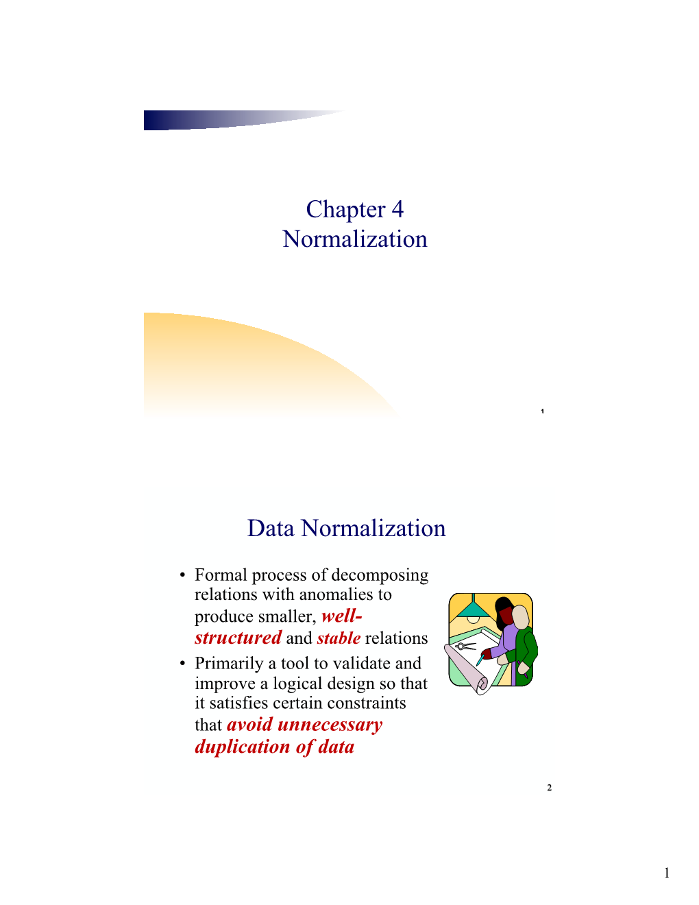 Chapter 4 Normalization Data Normalization