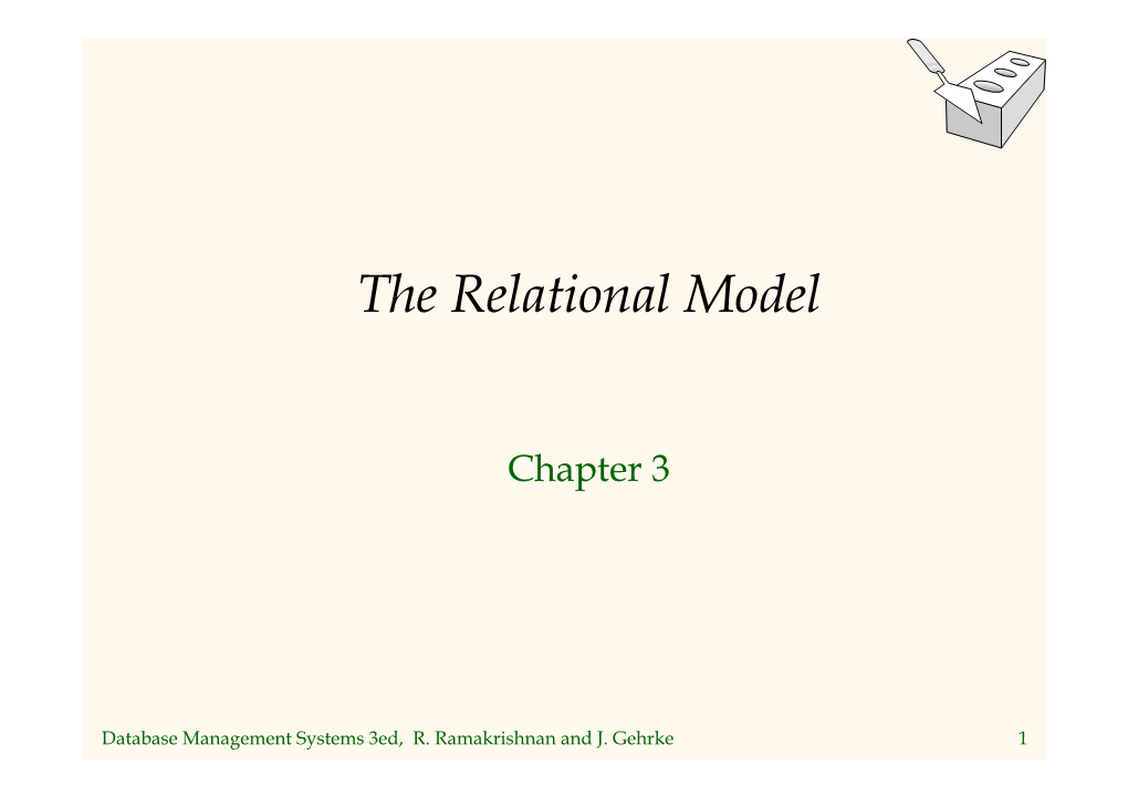 The Relational Model