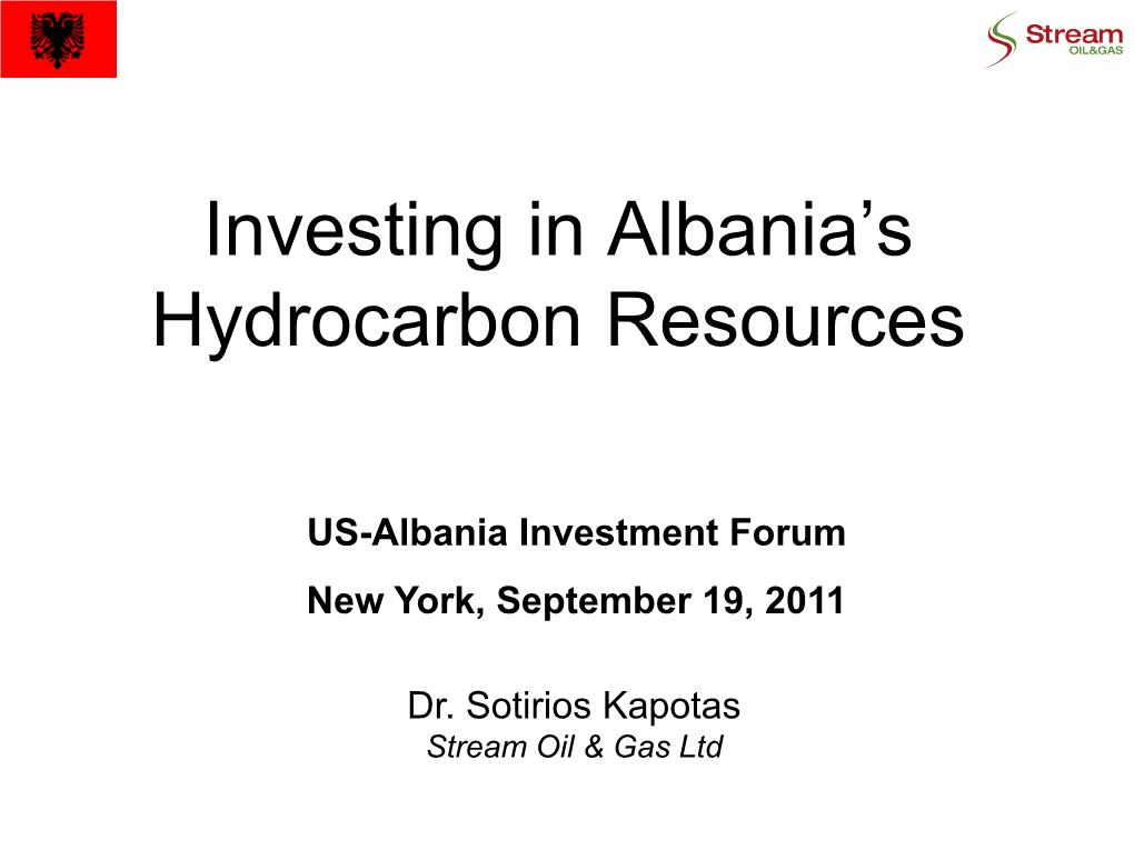 Stream Oil & Gas in Albania