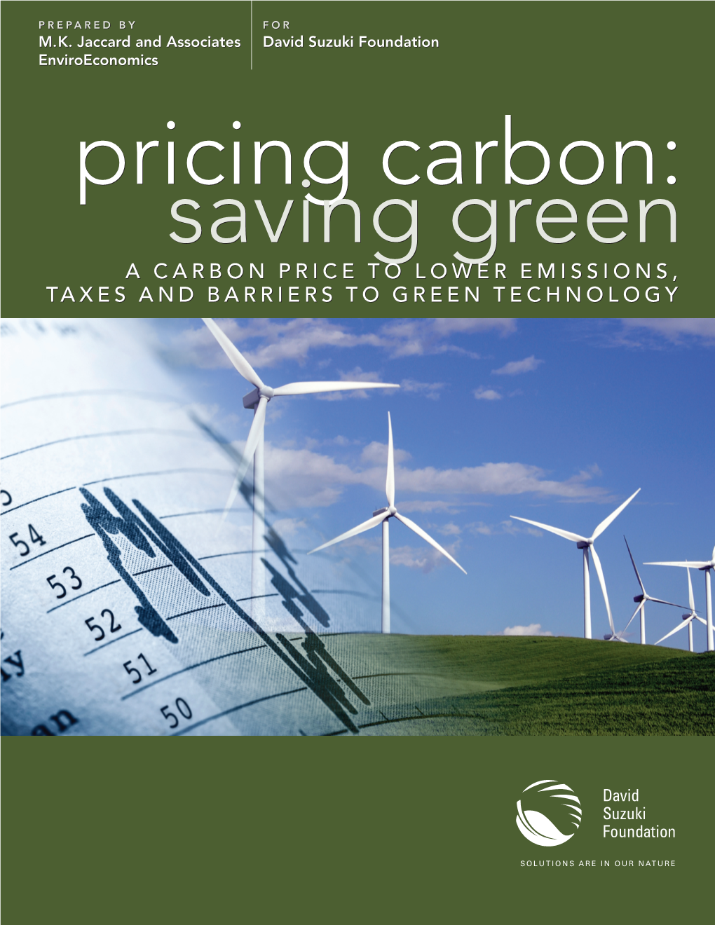 A Carbon Price to Lower Emissions, Taxes and Barriers to Green Technology