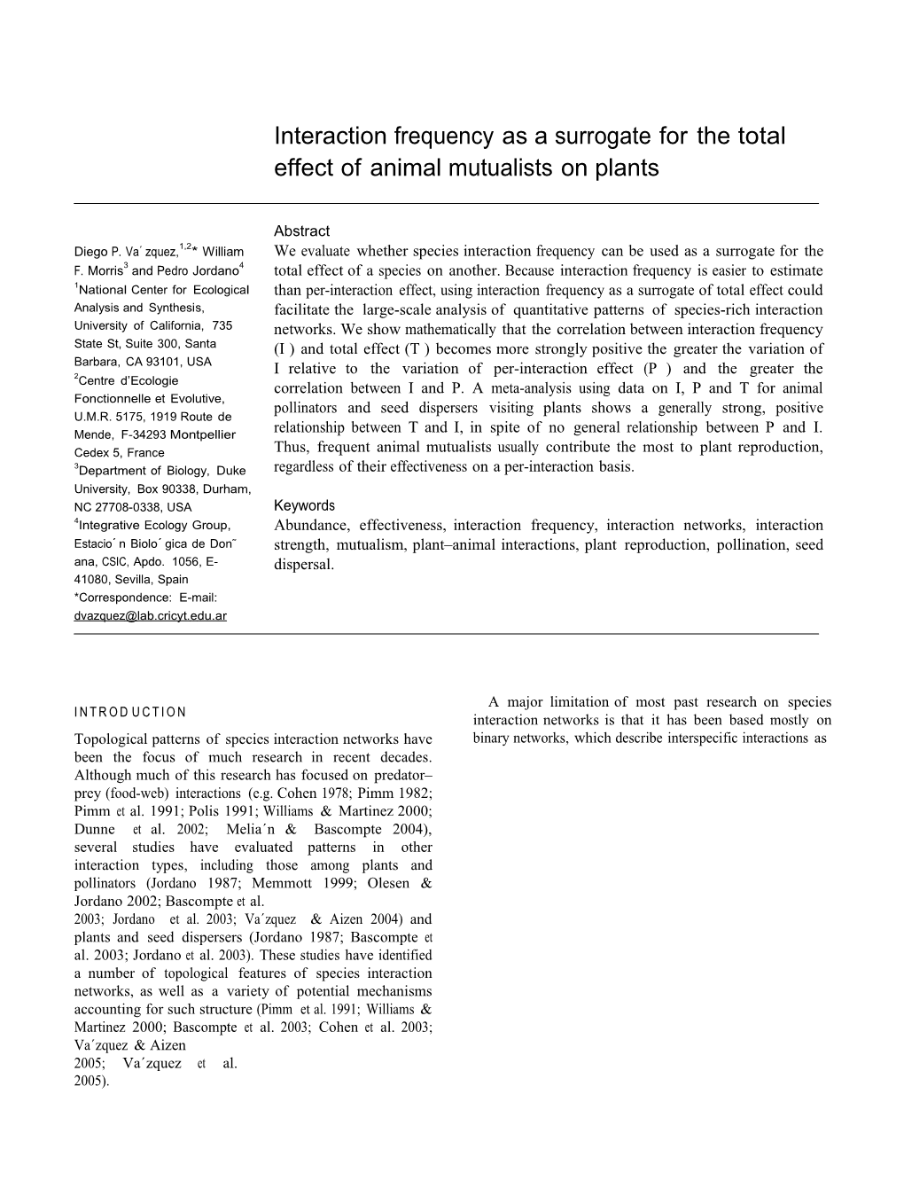 1National Center for Ecological Analysis and Synthesis, University of California, 735