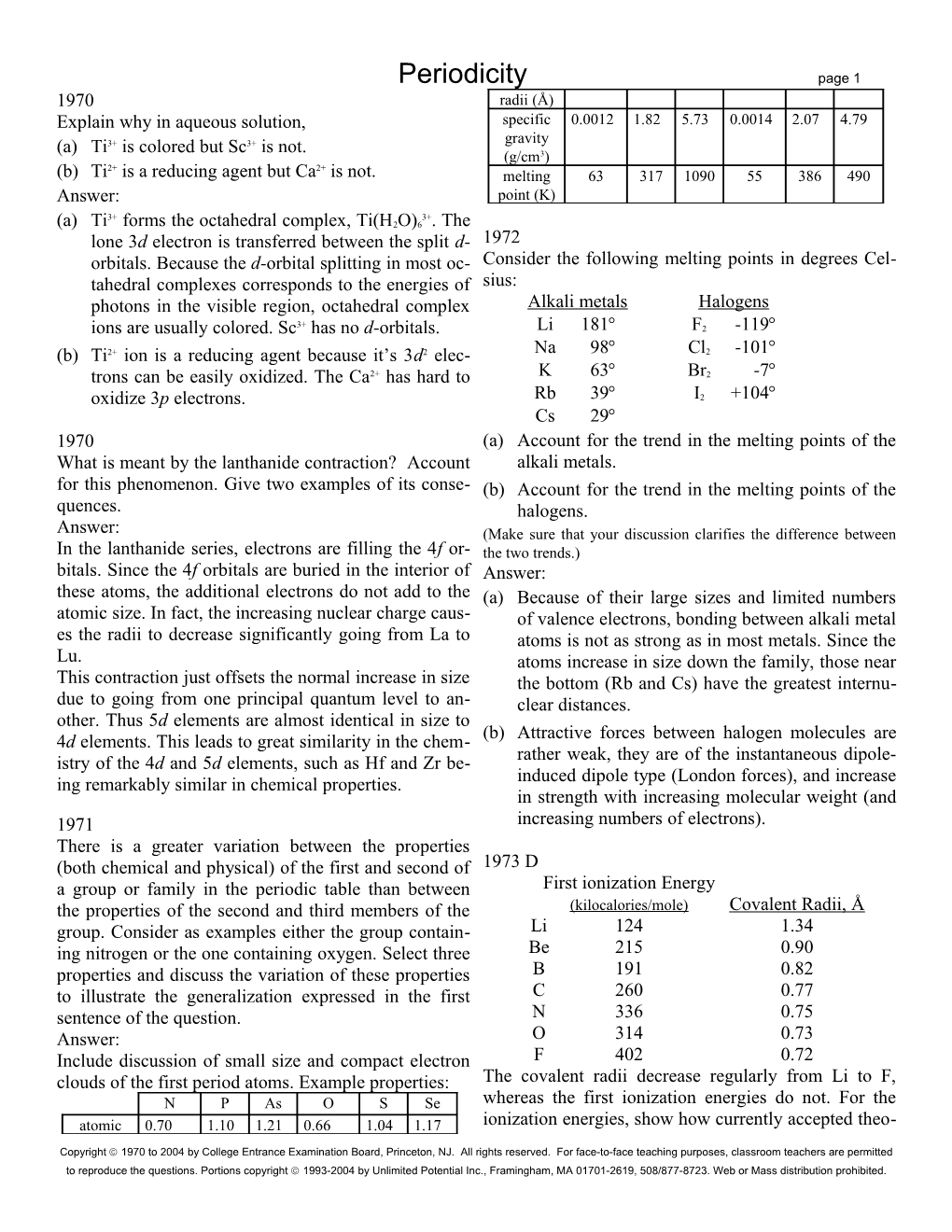 Explain Why in Aqueous Solution