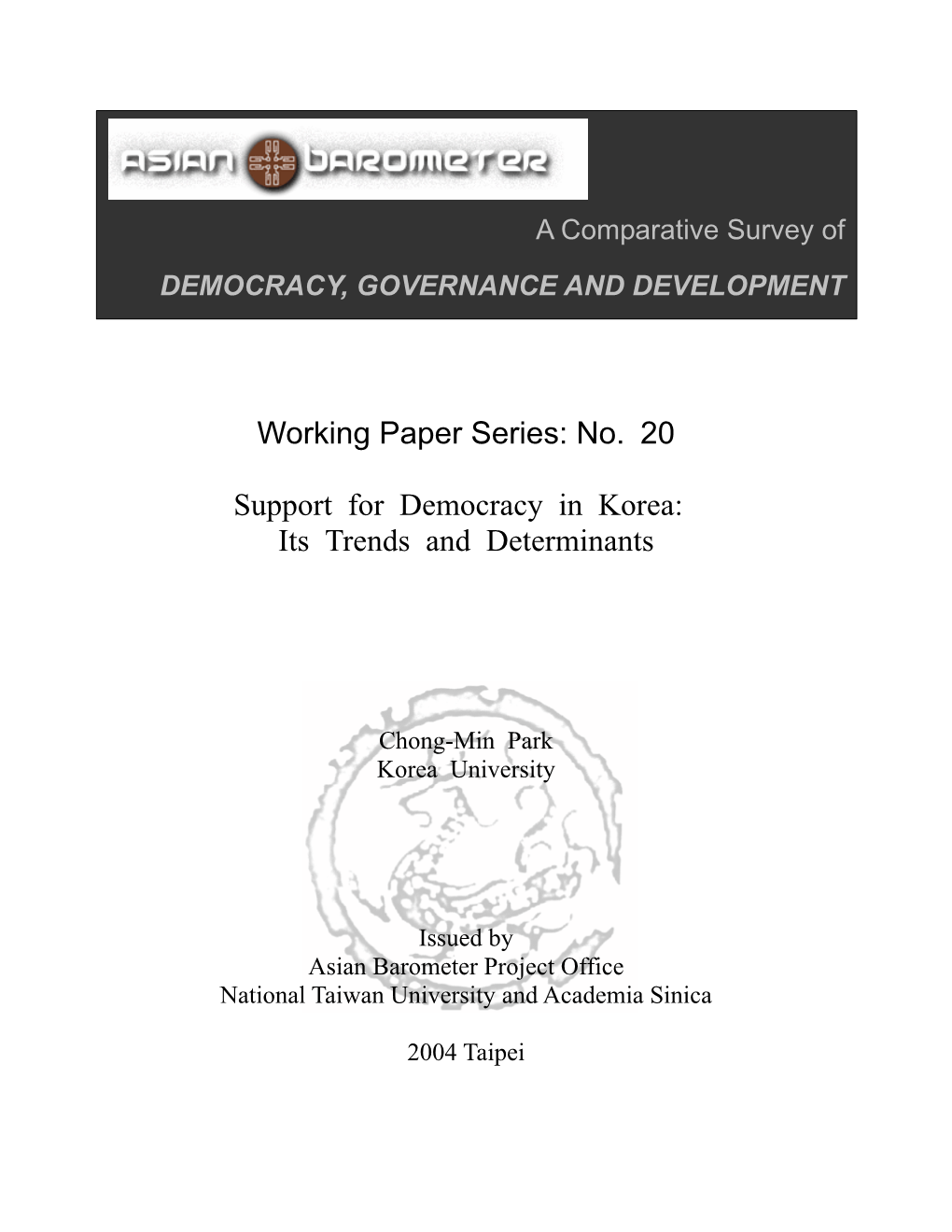 Public Trust in Democratic Institutions