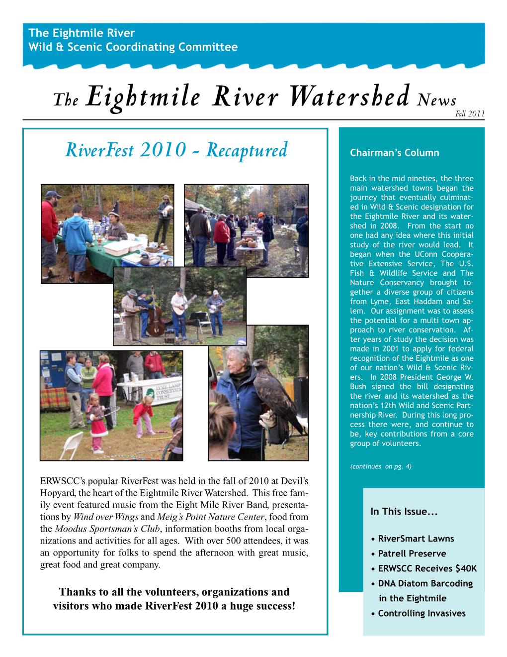 The Eightmile River Watershed News Fall 2011