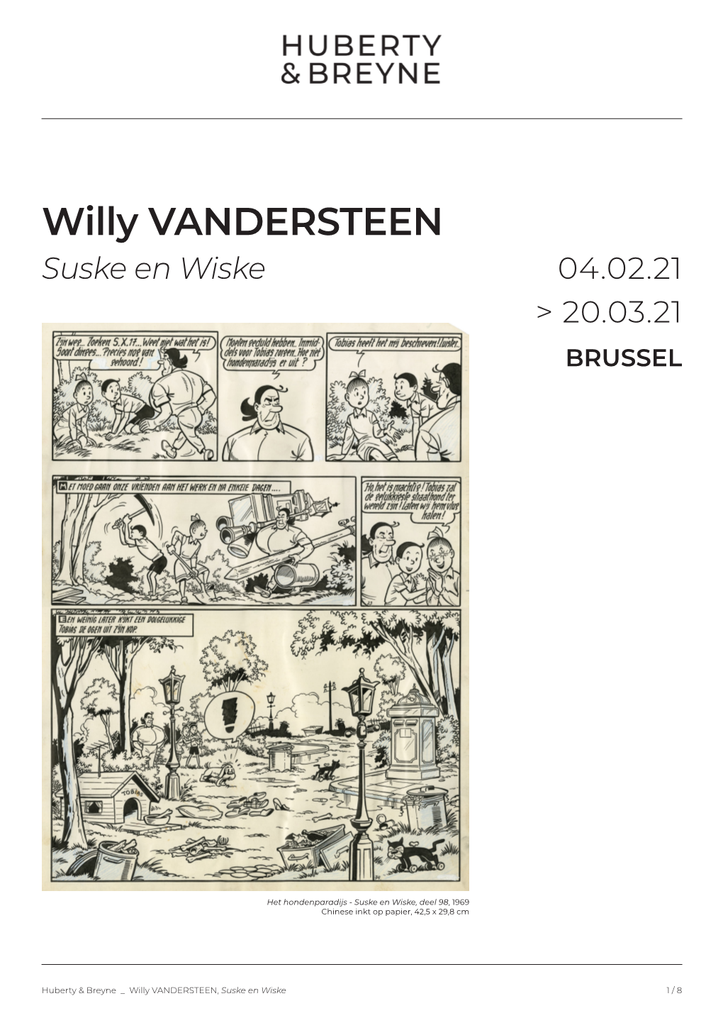 Willy VANDERSTEEN Suske En Wiske 04.02.21 > 20.03.21 BRUSSEL