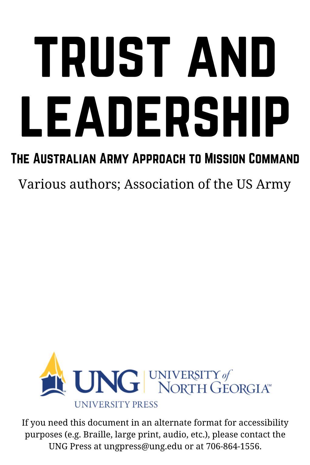 The Australian Army Approach to Mission Command Various Authors