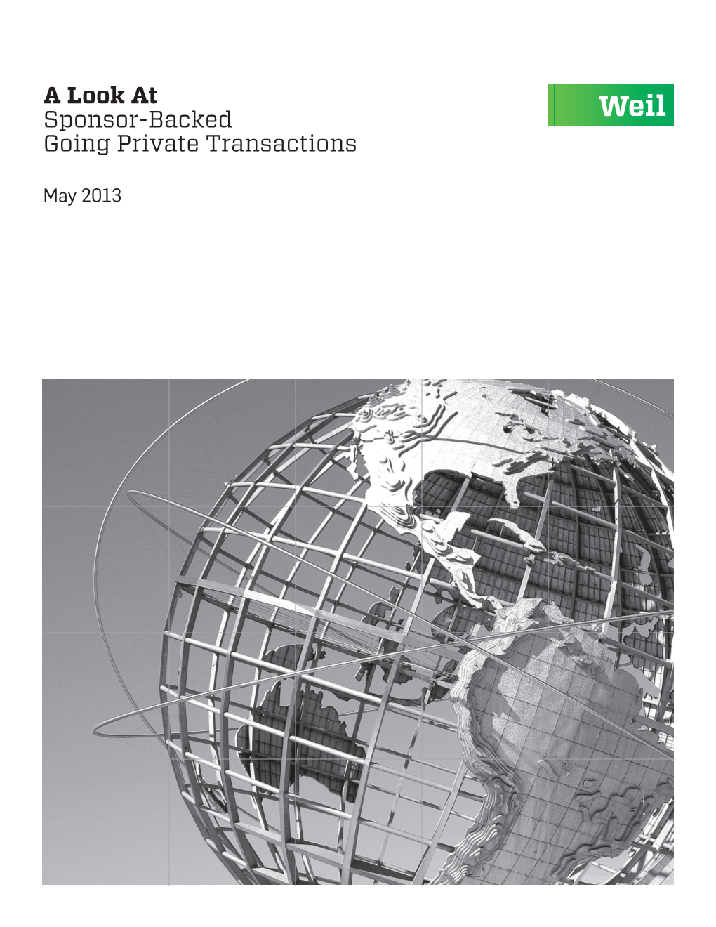 A Look at Sponsor-Backed Going Private Transactions