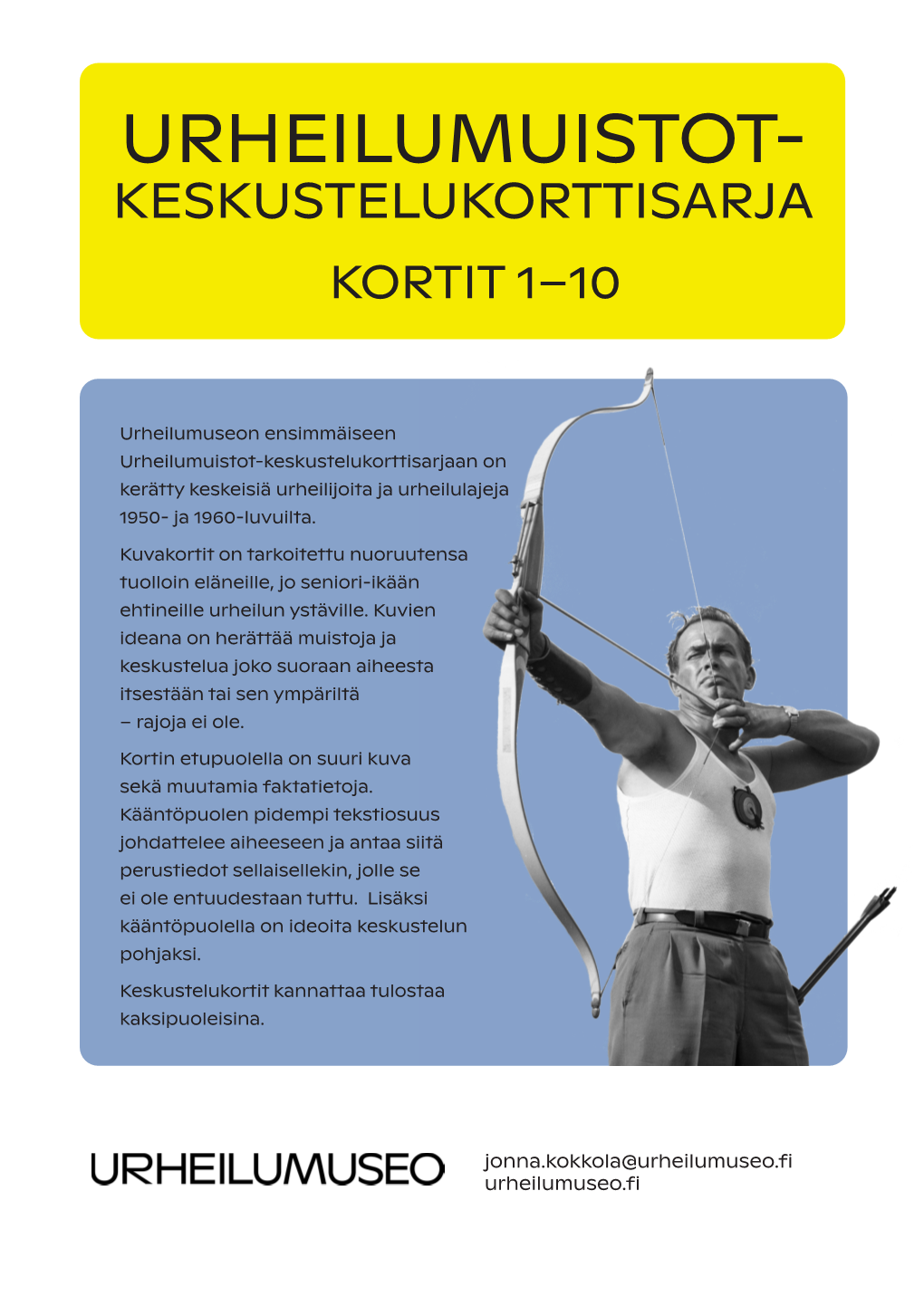 Urheilumuistot- Keskustelukorttisarja Kortit 1–10