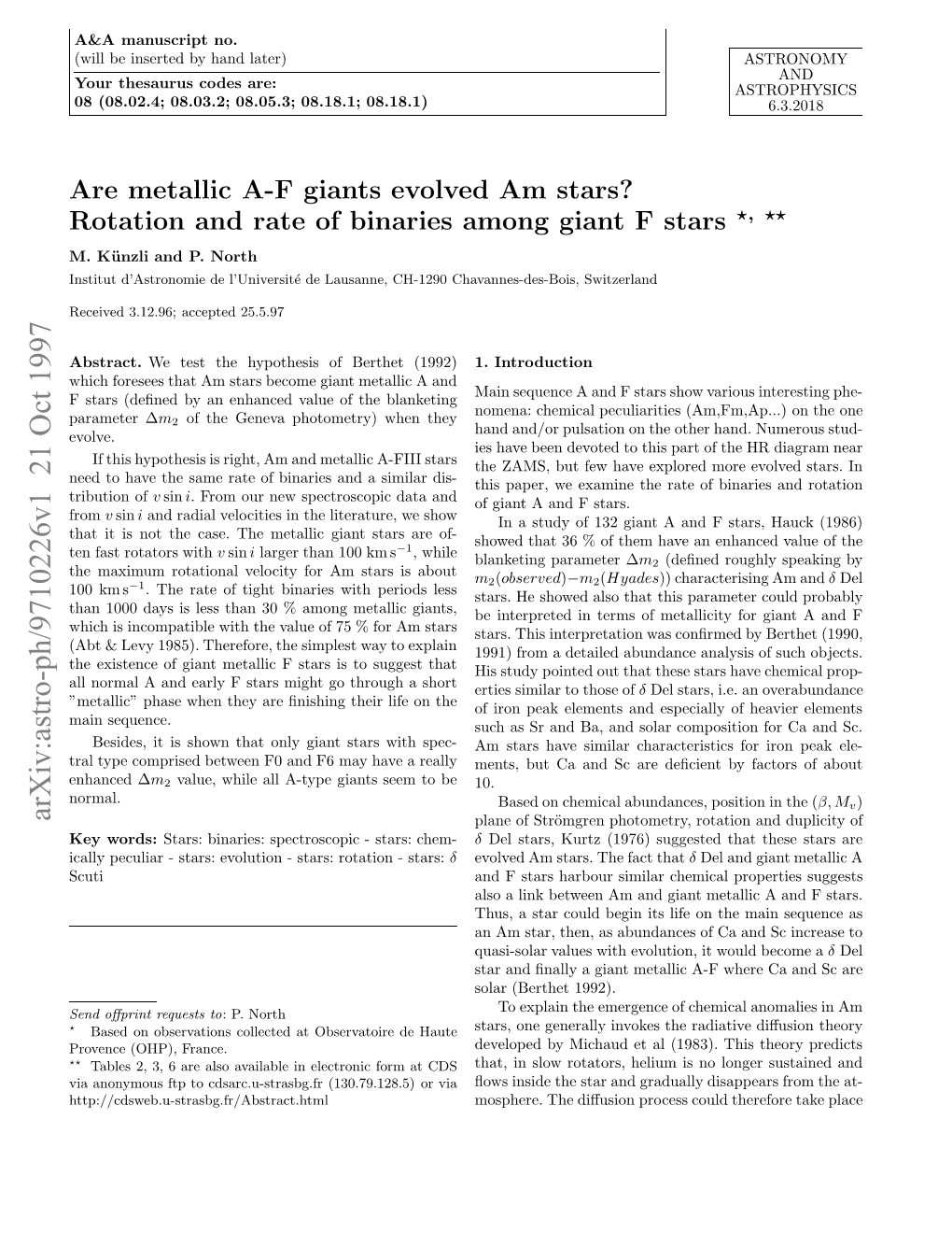 Are Metallic AF Giants Evolved Am Stars? Rotation and Rate of Binaries