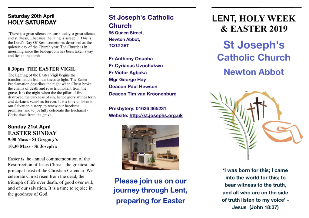 Lent Brochure 2019