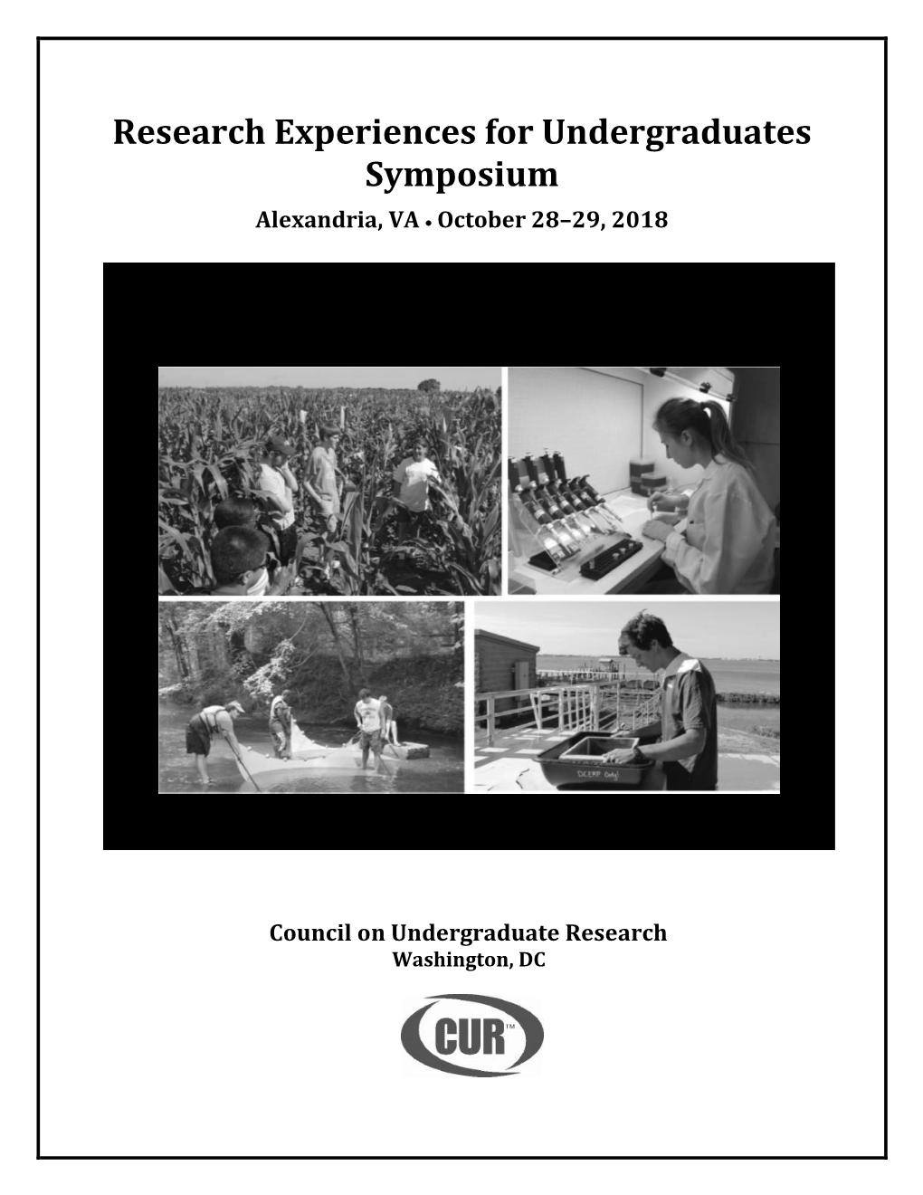 Research Experiences for Undergraduates Symposium