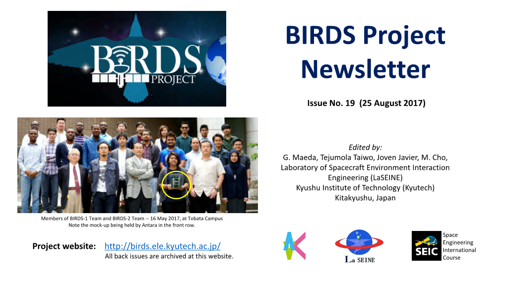BIRDS Project Newsletter